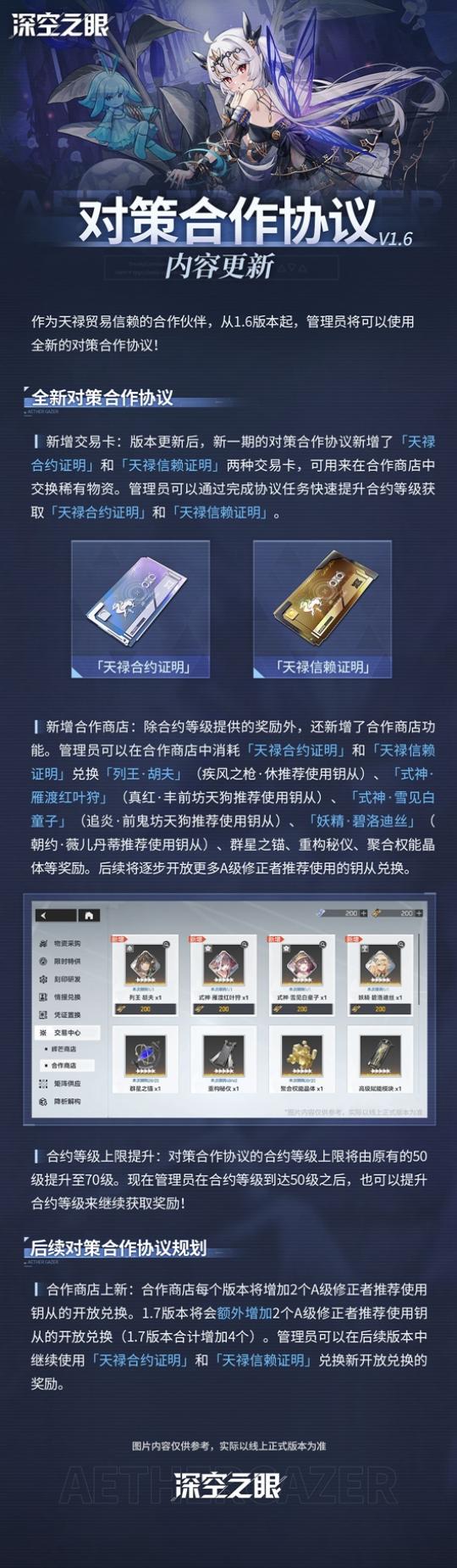 深空之眼对策合作协议内容做了哪些更新