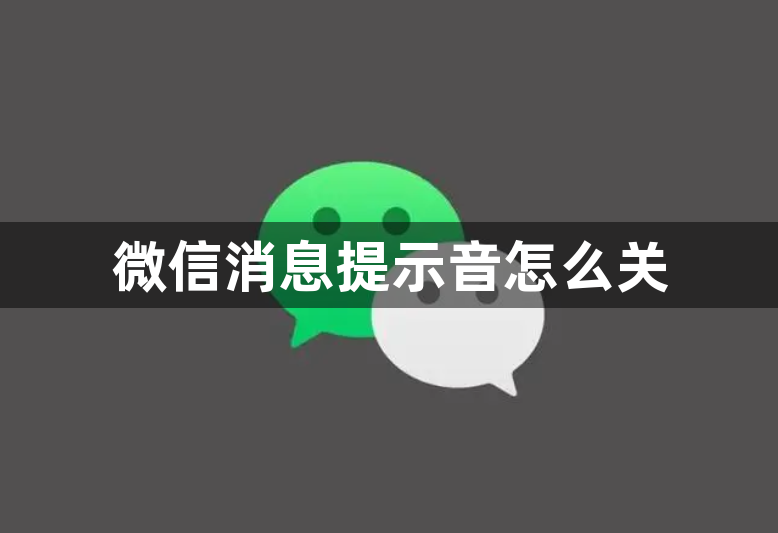 微信消息提示音怎么关