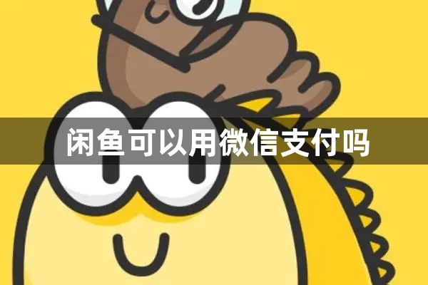 闲鱼可以用微信支付吗